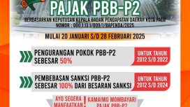 Pemkot Palu meluncurkan Program Relaksasi Pajak PBB-P2. Foto: Istimewa