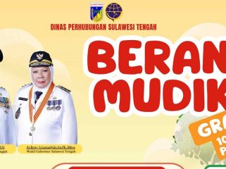 Pemprov Sulteng Luncurkan Program Berani Mudik Gratis untuk 1000 orang. Foto: Pemprov Sulteng