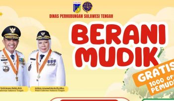 Pemprov Sulteng Luncurkan Program Berani Mudik Gratis untuk 1000 orang. Foto: Pemprov Sulteng
