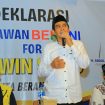 Erwin Burase: Dukungan Relawan BERANI Jadi Amunisi PSU Pilkada Parimo. Foto: Harry Mukti