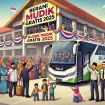 Ilustrasi suasana keberangkatan program Berani Mudik Gratis 2025 di Sulawesi Tengah. Foto: AI