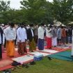 Pemerintah Kota Palu melaksanakan salat Idul Adha 1441 Hijriah di Lapangan Vatulemo, Kota Palu, Sulawesi Tengah, Jumat (31/7). Foto: Dok. PaluPoso