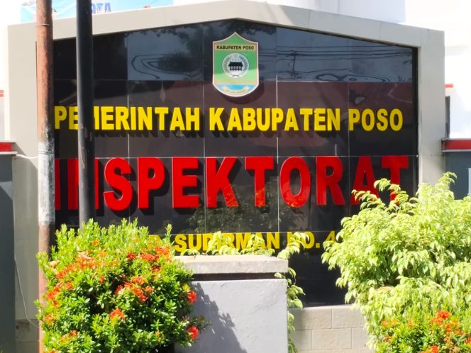 
 Kantor Inspektorat Kabupaten Poso, garda terdepan pengawasan internal Pemda. Lembaga ini kini tengah mengawal proses penagihan temuan BPK senilai Rp7 miliar lebih dari laporan keuangan tahun anggaran 2023. Foto: Dedi