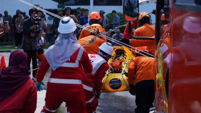 
 Simulasi Kesiapsiagaan Bencana yang digelar Pemerintah Kota Palu, Kamis, 15 Mei 2025. Foto: Pemkot Palu 