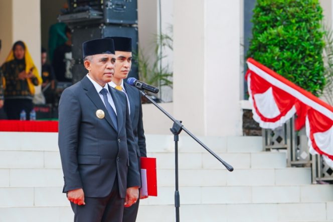 
 Gubernur Sulteng Pimpin Upacara Peringatan Hari Lahir Pancasila. Foto: Tim Media Sulteng