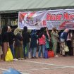Warga mengantre di stan Pasar Murah yang digelar Mapolresta Palu dalam rangka Hari Bhayangkara ke-79, Rabu, 25 Juni 2025. Foto: Pemkot Palu 