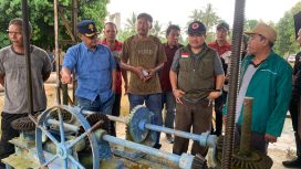 Wakil Bupati Parigi Moutong Abdul Sahid meninjau lokasi banjir yang merendam lahan pertanian warga di Desa Balinggi Jati dan sekitarnya, Minggu 29 Juni 2025. Foto: Diskominfo Parimo 