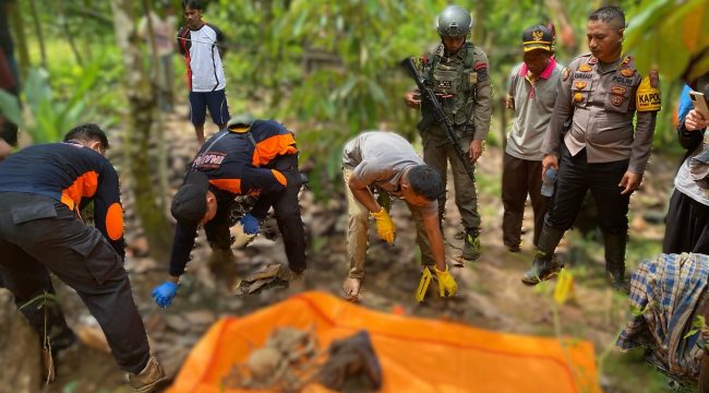 Tinggal Tulang Belulang, Mayat Pekebun Ditemukan di Pegunungan Poso. Foto: Istimewa