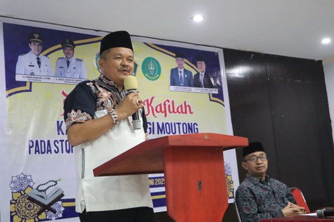 
 Wakil Bupati Parigi Moutong, Abdul Sahid, membuka secara resmi Pelatihan Qori-Qoriah menuju STQH XXVIII Tingkat Provinsi Sulawesi Tengah yang berlangsung di Hotel Oktaria, Parigi Moutong. Foto: Diskominfo Parimo