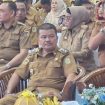 Wakil Bupati Parigi Moutong, Abdul Sahid, menghadiri sosialisasi peluang kerja dan penandatanganan MoU perlindungan pekerja migran bersama sejumlah pejabat daerah di Gedung Gelora Bumi Kaktus, Kota Palu. Foto: Diskominfo Parimo