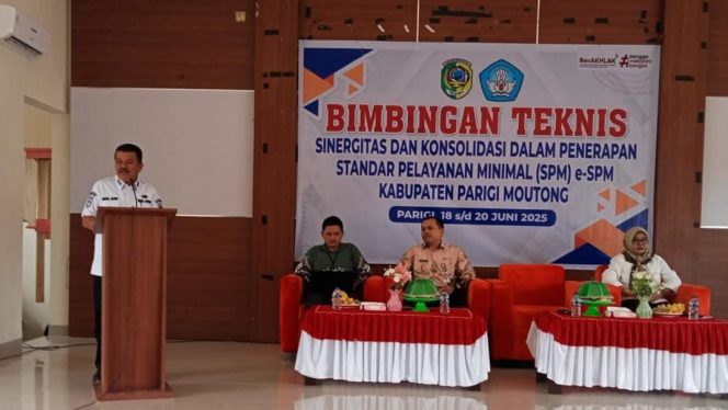 
 Wakil Bupati Parigi Moutong Buka Bimtek Penerapan E-SPM. Foto: Istimewa