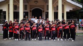 Bupati Erwin Burase Lepas 23 Atlet Lemkari Menuju Kejuaraan Wadokai Day. Foto: Istimewa