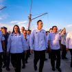 Menko Bidang Infrastruktur dan Pembangunan Kewilayahan AHY didampingi Gubernur Sulteng Anwar Hafid,  Bupati Donggala Vera Laruni dan Bupati Parigi Moutong Erwin Burase saat meninjau Pelabuhan Donggala, Rabu, 9 Juli 2025. Foto: Tim Media Gubernur Sulteng 