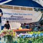 Bupati Parigi Moutong, Erwin Burase, menyampaikan pesan motivasi kepada anak-anak yatim piatu dalam kegiatan santunan yang digelar masyarakat Desa Beringin Jaya, Kecamatan Bolano Lambunu, Minggu 13 Juli 2025. Foto: Diskominfo Parimo