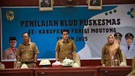 Bupati Parigi Moutong saat membuka kegiatan Pra Penilaian BLUD Puskesmas se-kabupaten, Senin, 4 Agustus 2025. Foto: Diskominfo Parimo 