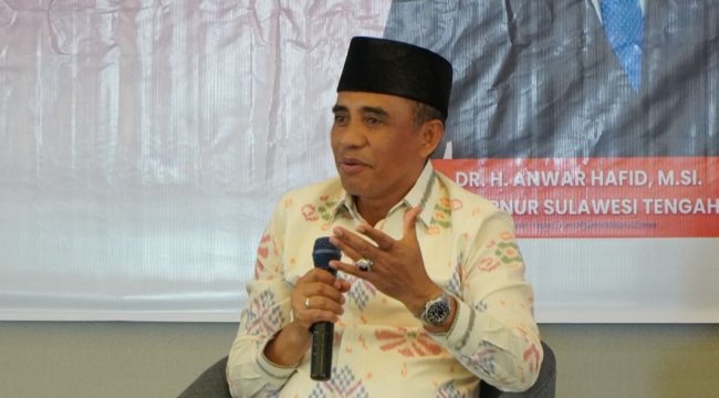 Gubernur Sulteng Anwar Hafid. Foto: Tim Media Gubernur Sulteng 