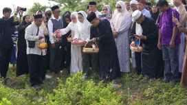 Wali Kota Palu Pimpin Ziarah Korban Gempa, Tsunami, dan Likuefaksi di 28 September. Foto: Pemkot Palu 