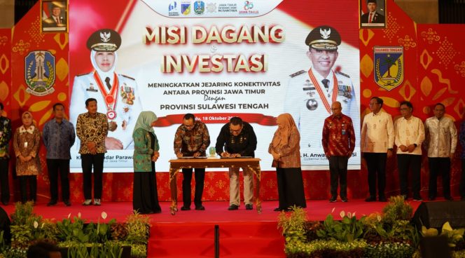 
 Jawa Timur dan Sulawesi Tengah Bangun Sinergi Ekonomi Lewat Misi Dagang di Palu