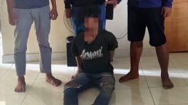 Tim Resmob Polres Parigi Moutong menangkap pelaku pencurian iPhone 15 Pro Max di Parigi, Jumat (3/10/2025). Foto: Istimewa 