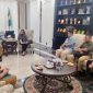 Sekda Palu Irmayanti Pettalolo saat bertemu Wali Kota Makassar Munafri Arifuddin membahas hibah tanah untuk pembangunan asrama mahasiswa Palu di Makassar.