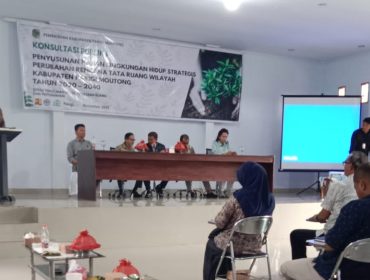 Suasana konsultasi publik penyusunan KLHS revisi RTRW yang digelar Pemkab Parigi Moutong di Hotel Lidya Kampal. Foto: Diskominfo Parimo