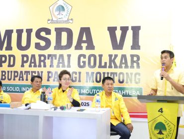 Pimpin Golkar Parigi Moutong, Erwin Burase Targetkan 10 Kursi di Pileg 2029. Foto: Istimewa