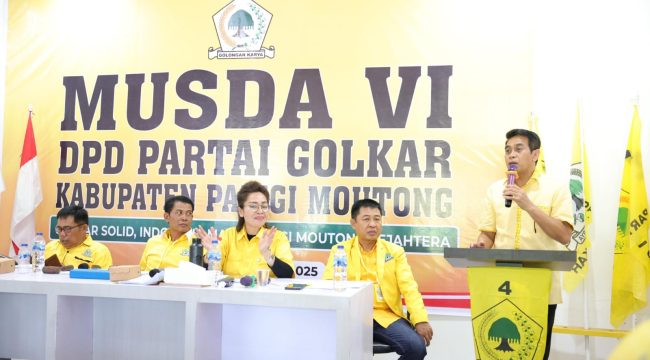 Pimpin Golkar Parigi Moutong, Erwin Burase Targetkan 10 Kursi di Pileg 2029. Foto: Istimewa