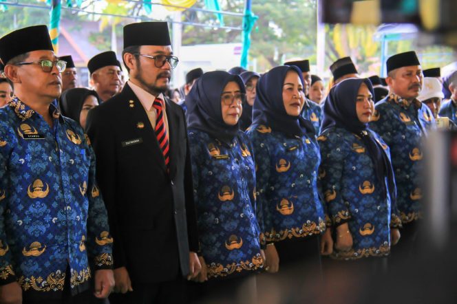 
 Suasana pelantikan pejabat struktural Pemerintah Kabupaten Parigi Moutong yang dipimpin langsung oleh Bupati Erwin Burase, Jumat (30/1/2026). Foto: Diskominfo Parigi Moutong 