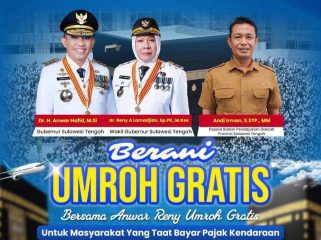 Pemprov Sulteng Luncurkan Berani Umroh Gratis 2026. Foto: Bapenda Sulteng