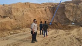 Lokasi kejadian longsor di WPR Kayuboko, Parigi Moutong, yang ditinjau tim Dinas ESDM Sulteng. Foto: Dok. ESDM Sulteng