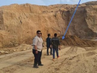 Lokasi kejadian longsor di WPR Kayuboko, Parigi Moutong, yang ditinjau tim Dinas ESDM Sulteng. Foto: Dok. ESDM Sulteng