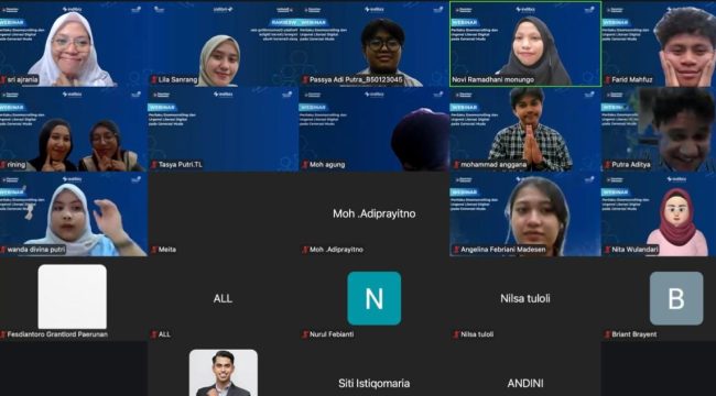 Indibiz KTI berkolaborasi dengan Banua Literasi menggelar webinar literasi digital, Selasa (31/3/2026). Foto: Dok. Telkom