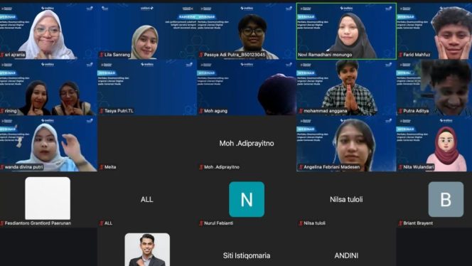 
 Indibiz KTI berkolaborasi dengan Banua Literasi menggelar webinar literasi digital, Selasa (31/3/2026). Foto: Dok. Telkom