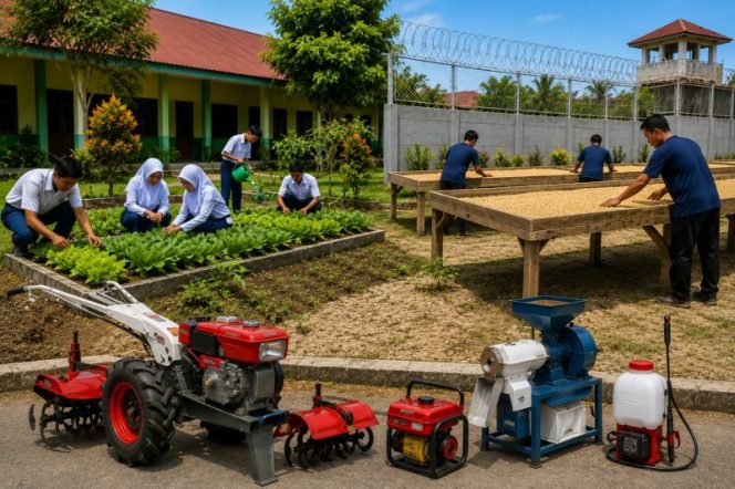 
 Ilustrasi program Ketahanan Pangan ke Sekolah dan Lapas. Foto: Dok. PPID/AI