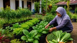 Pekarangan Rumah Jadi Sumber Pangan, Parigi Moutong Dorong Ekonomi Keluarga. Foto: PPID/AI