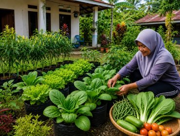 Pekarangan Rumah Jadi Sumber Pangan, Parigi Moutong Dorong Ekonomi Keluarga. Foto: PPID/AI