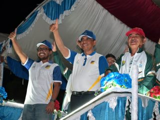 Gubernur Sulawesi Tengah Anwar Hafid bersama jajaran saat pembukaan POPDA XXIV Sulteng 2026 di Kabupaten Buol. Foto: Pemprov Sulteng