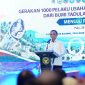 Gubernur Sulawesi Tengah Anwar Hafid menyampaikan sambutan pada Deklarasi Gerakan 1.000 Pelaku Usaha Ekspor