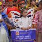 Anak-anak mengikuti Karnaval Budaya HUT ke-48 Kota Palu 2026