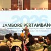 Wakil Gubernur Sulawesi Tengah Reny A. Lamadjido menyampaikan sambutan dalam Jambore Pertambangan Sulawesi Tengah 2026 di Palu. Foto: Pemprov Sulteng