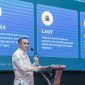 Gubernur Sulawesi Tengah Anwar Hafid menyampaikan paparan kesiapan Sulawesi Tengah sebagai tuan rumah Pesparawi Nasional XV 2029. Foto: Pemprov Sulteng 