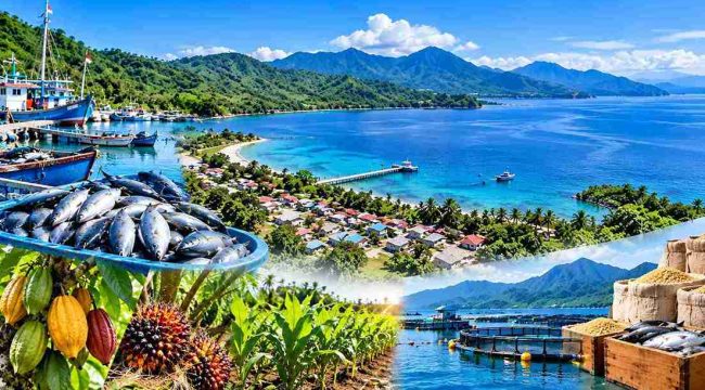 Ilustrasi kawasan transmigrasi bahari Tomini Raya. Foto: PPID